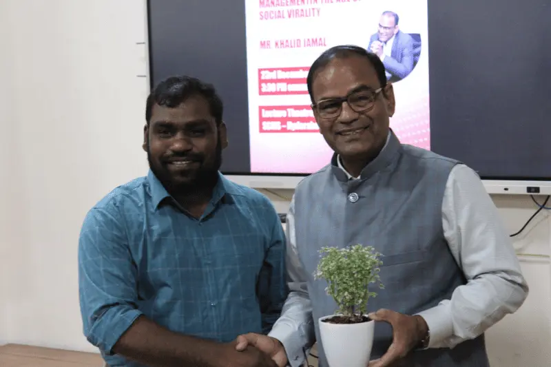 Felicitation of the guest by Dr. P. Ravi Kiran
