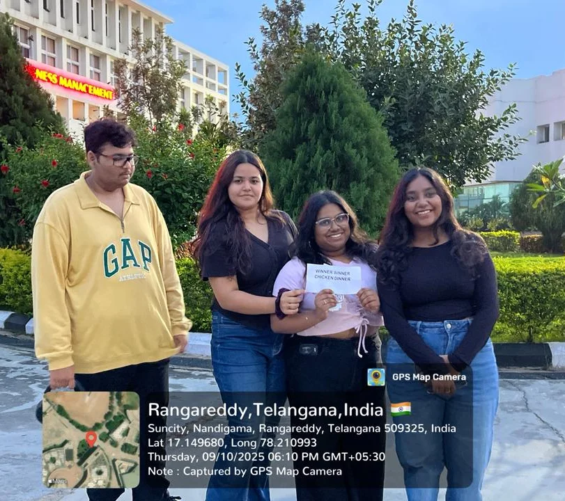 Team arrival at Symbiosis, Lavale