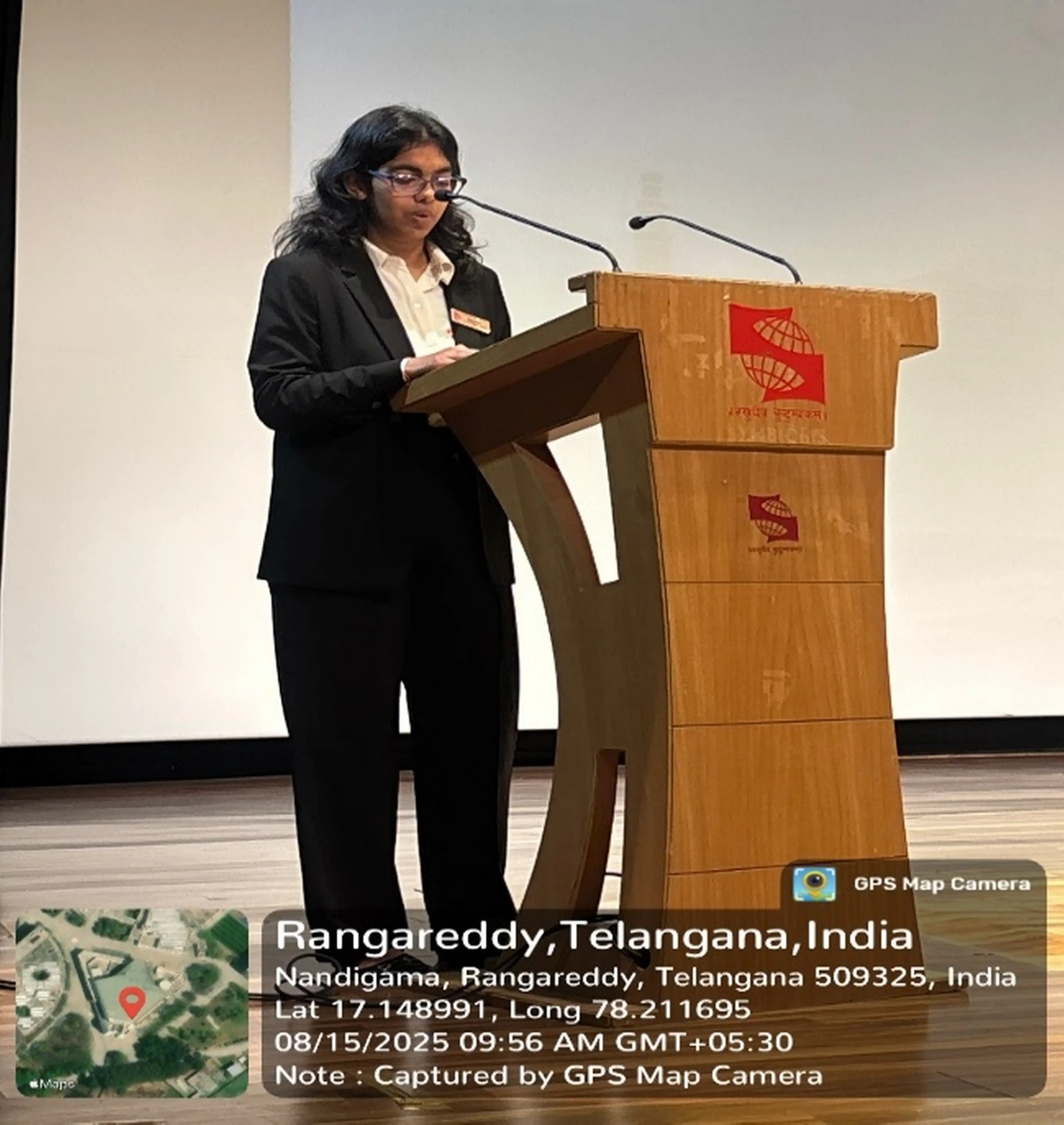 Vote of thanks by the President of the Student Council