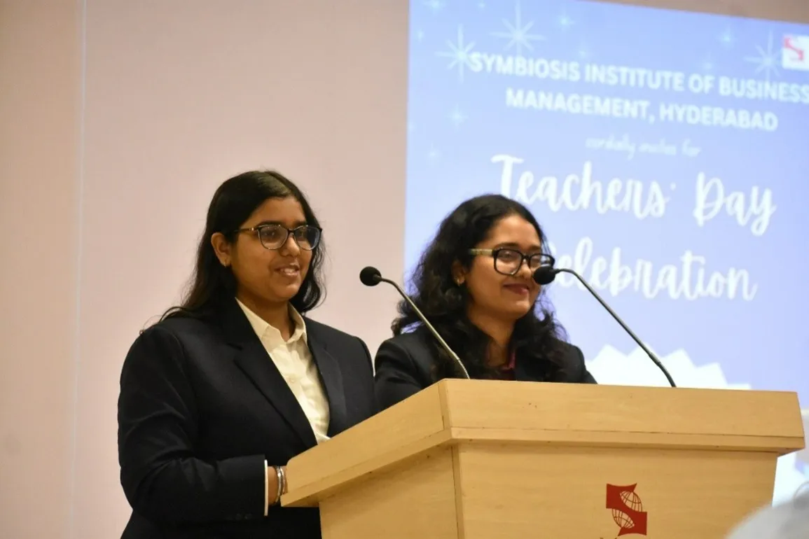 Anchors Vaishnavi V and V.L. Sharanya starting Teacher's Day 2025