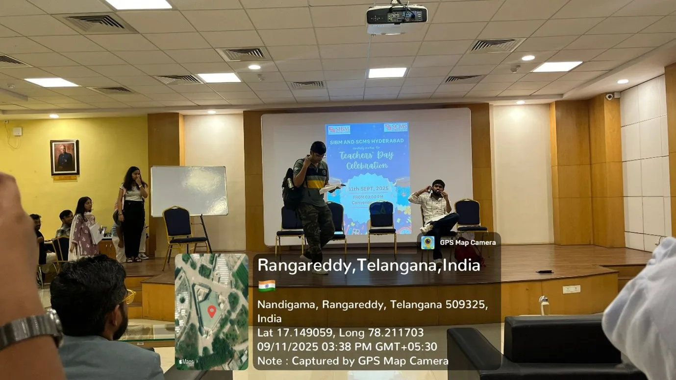 Humorous act by Abhinay, drama vertical of Antardhwani, SIBM-H